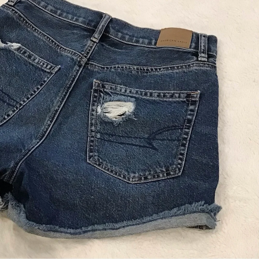 American Eagle 4 Highest Rise 90s Boyfriend Denim Shorts Women’s Distressed